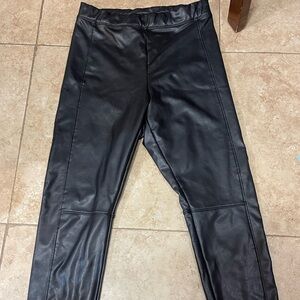 Express Faux Leather Pants Leggings Skinny Women's Size X-Small Black